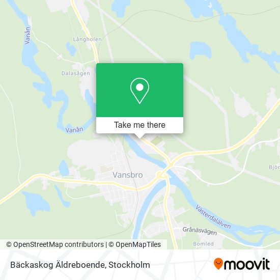 Bäckaskog Äldreboende map