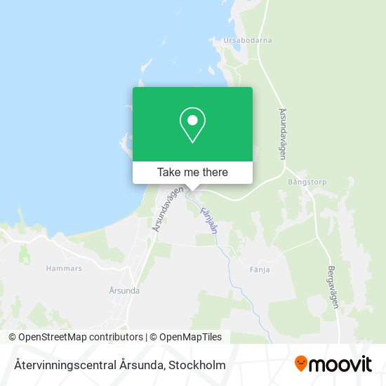 Återvinningscentral Årsunda map