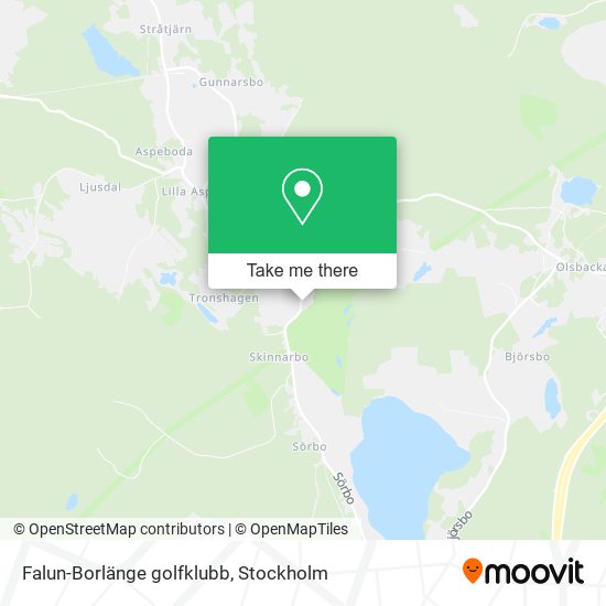 Falun-Borlänge golfklubb map