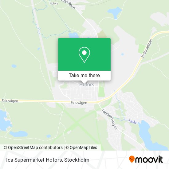 Ica Supermarket Hofors map