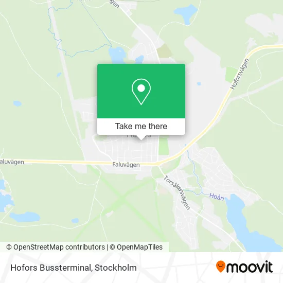 Hofors Bussterminal map