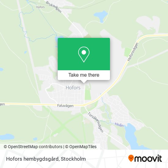 Hofors hembygdsgård map