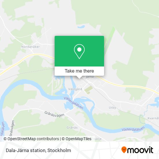 Dala-Järna station map