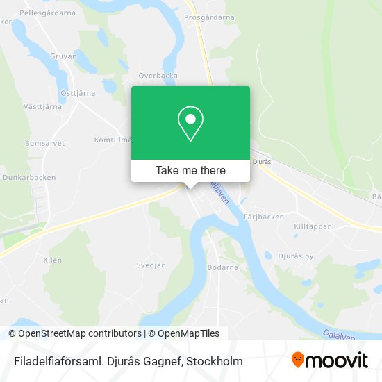 Filadelfiaförsaml. Djurås Gagnef map