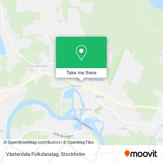 Västerdala Folkdanslag map