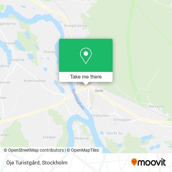 Öje Turistgård map