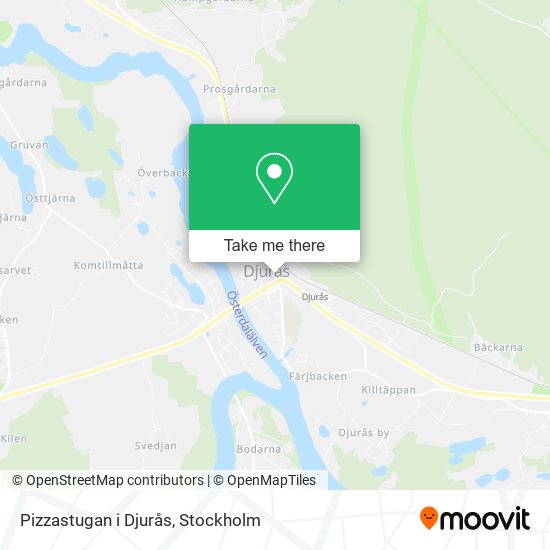 Pizzastugan i Djurås map