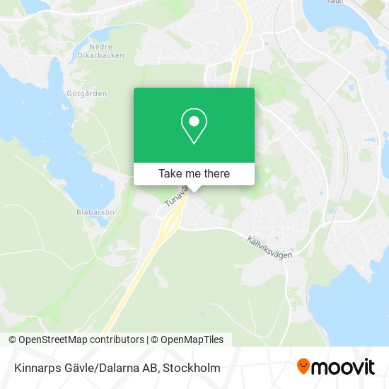 Kinnarps Gävle/Dalarna AB map