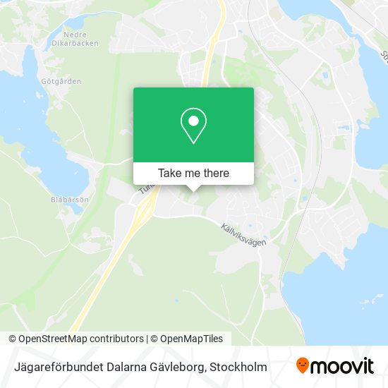 Jägareförbundet Dalarna Gävleborg map