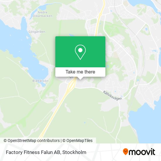 Factory Fitness Falun AB map