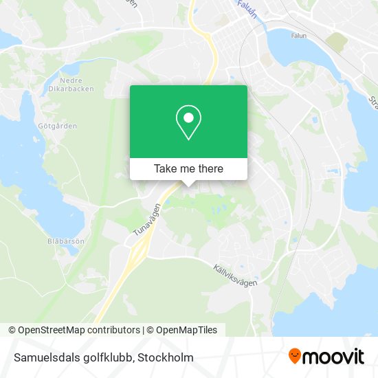 Samuelsdals golfklubb map