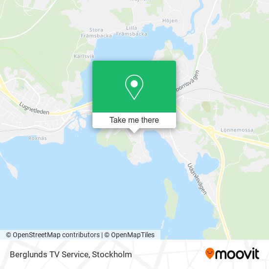 Berglunds TV Service map