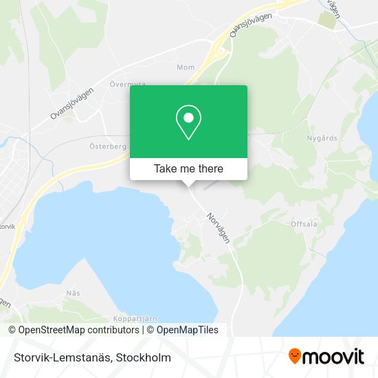 Storvik-Lemstanäs map