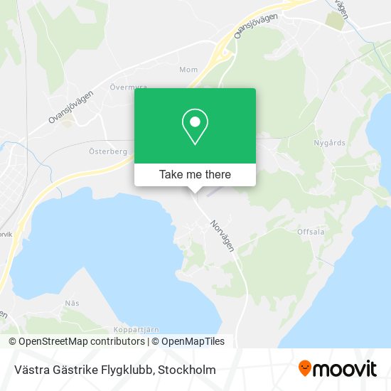 Västra Gästrike Flygklubb map