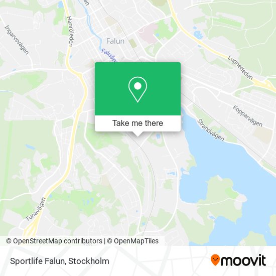 Sportlife Falun map