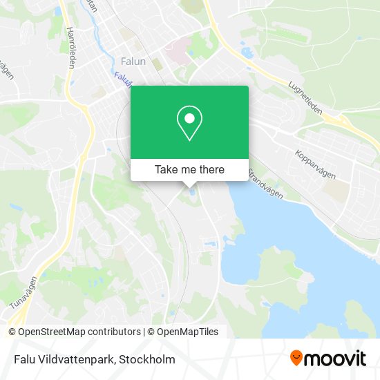 Falu Vildvattenpark map