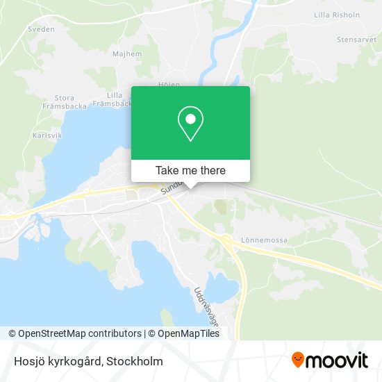Hosjö kyrkogård map