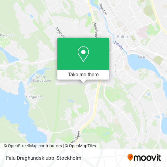 Falu Draghundsklubb map