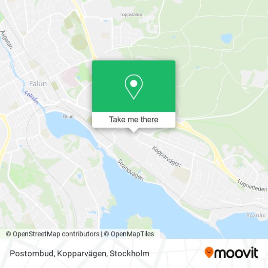 Postombud, Kopparvägen map