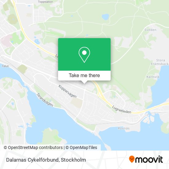 Dalarnas Cykelförbund map