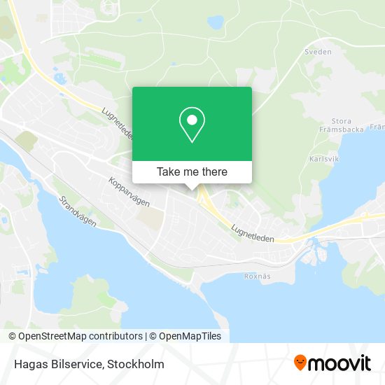 Hagas Bilservice map