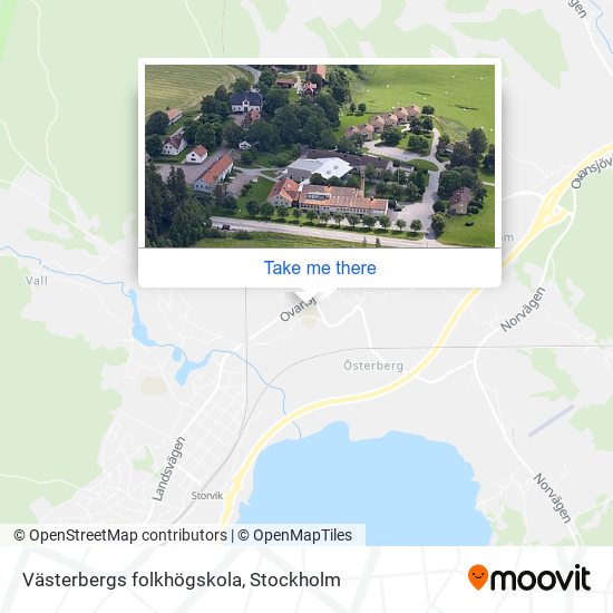 Västerbergs folkhögskola map