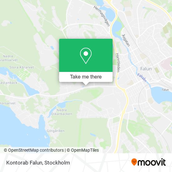 Kontorab Falun map