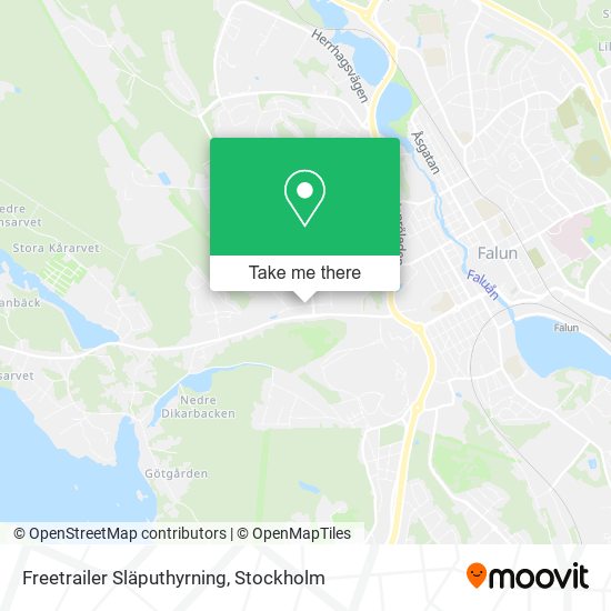 Freetrailer Släputhyrning map