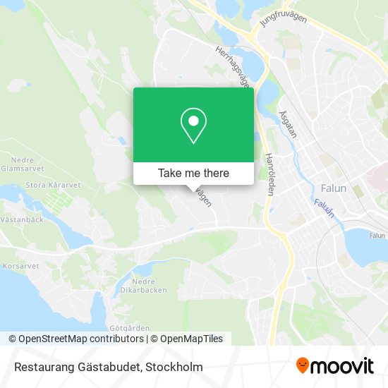 Restaurang Gästabudet map