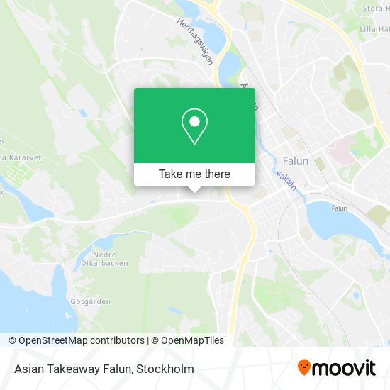 Asian Takeaway Falun map