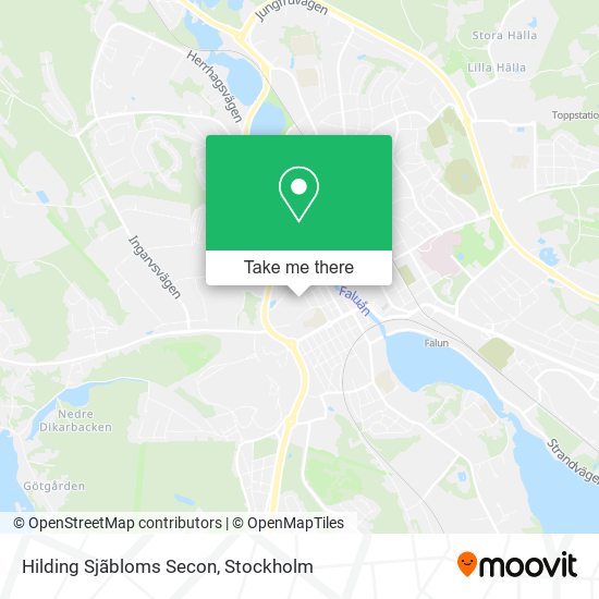 Hilding Sjãbloms Secon map