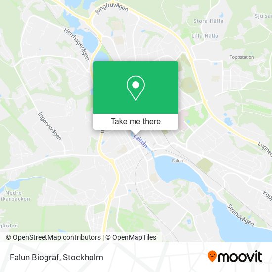 Falun Biograf map