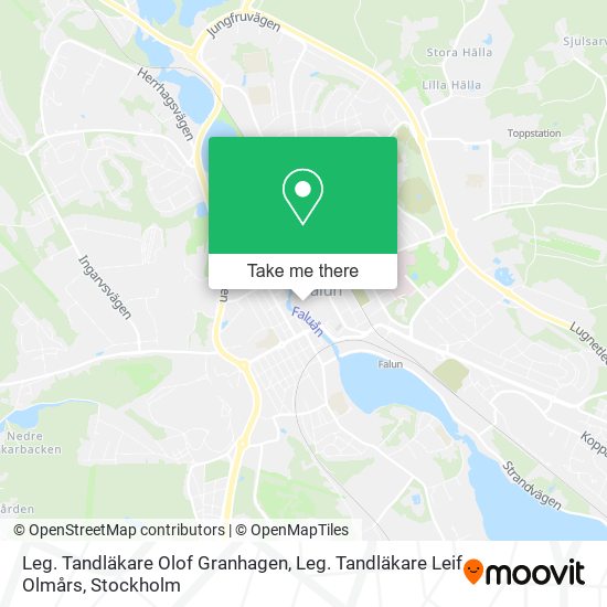 Leg. Tandläkare Olof Granhagen, Leg. Tandläkare Leif Olmårs map