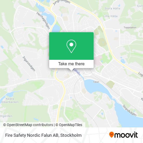 Fire Safety Nordic Falun AB map