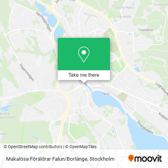Makalösa Föräldrar Falun / Borlänge map