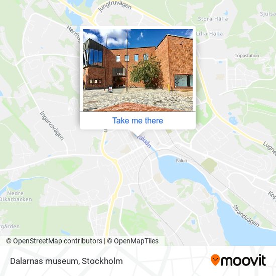 Dalarnas museum map