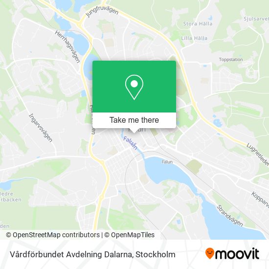 Vårdförbundet Avdelning Dalarna map