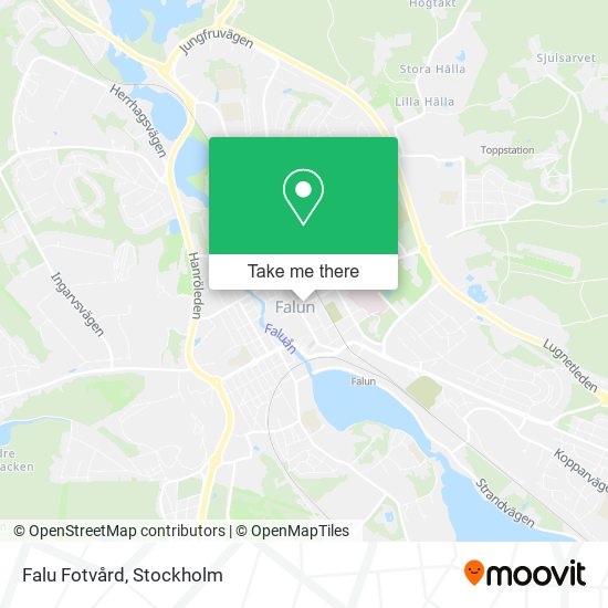 Falu Fotvård map