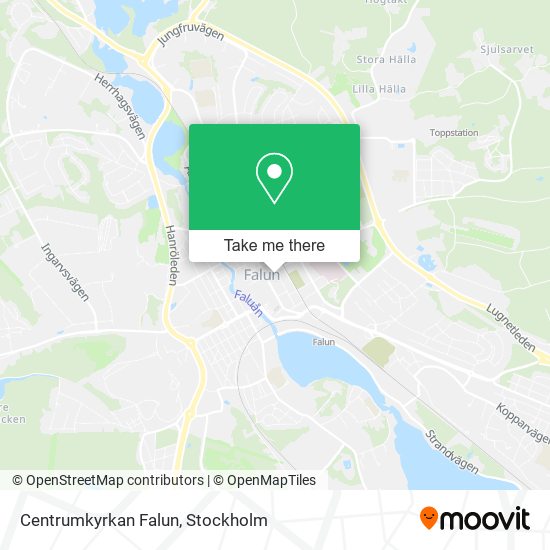 Centrumkyrkan Falun map