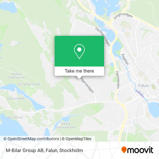 M-Bilar Group AB, Falun map