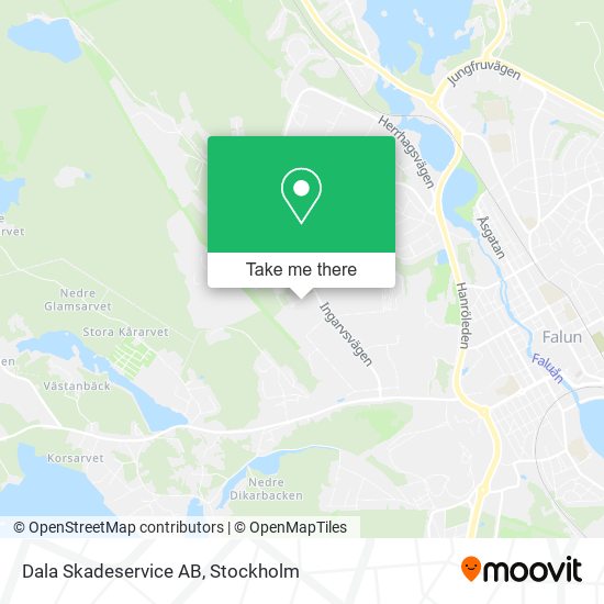 Dala Skadeservice AB map