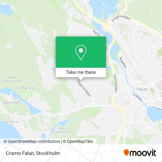 Cramo Falun map