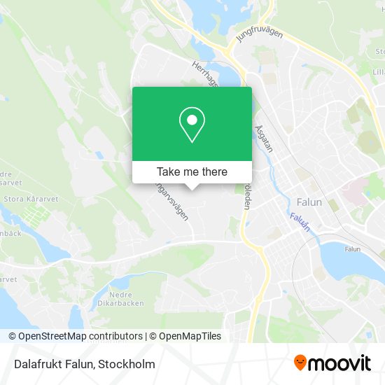 Dalafrukt Falun map