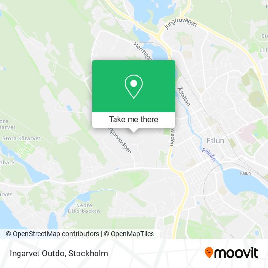 Ingarvet Outdo map