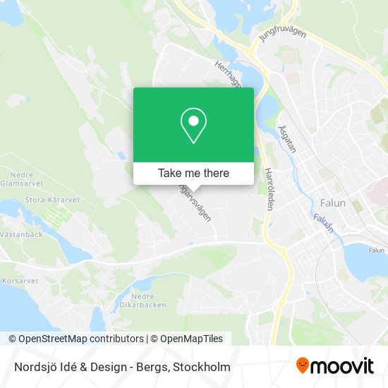 Nordsjö Idé & Design - Bergs map