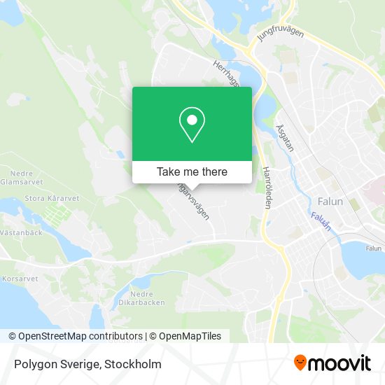 Polygon Sverige map