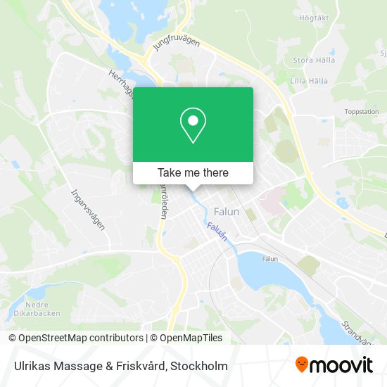 Ulrikas Massage & Friskvård map