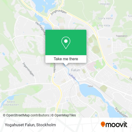 Yogahuset Falun map