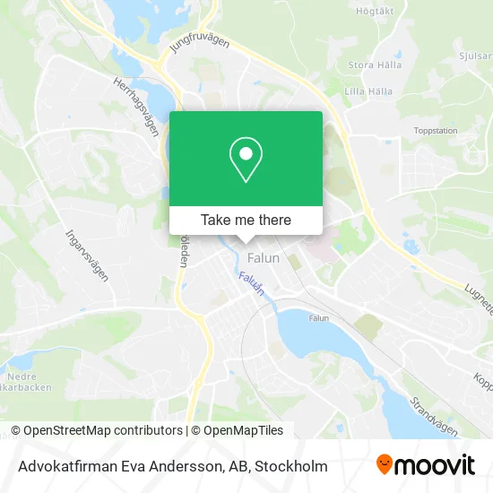 Advokatfirman Eva Andersson, AB map