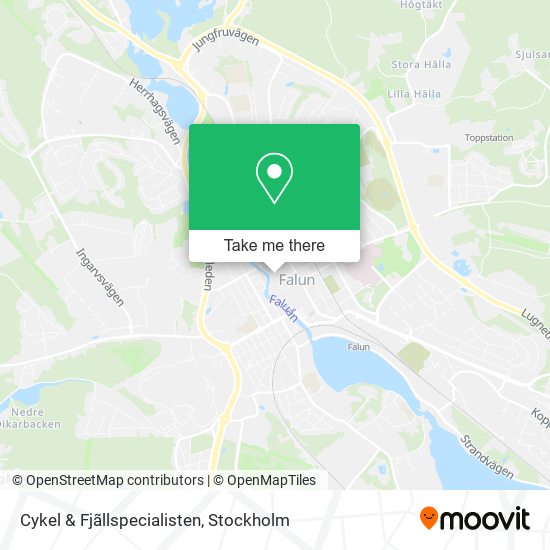 Cykel & Fjãllspecialisten map